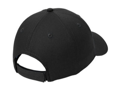Black cap on a white background